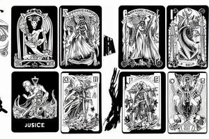 justice tarot card tattoo idea