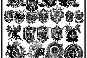 coat of arms in the eye tattoo idea