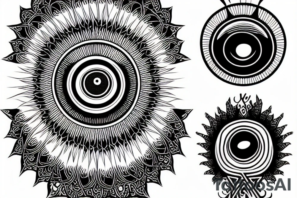 great eye of wisdom tattoo idea