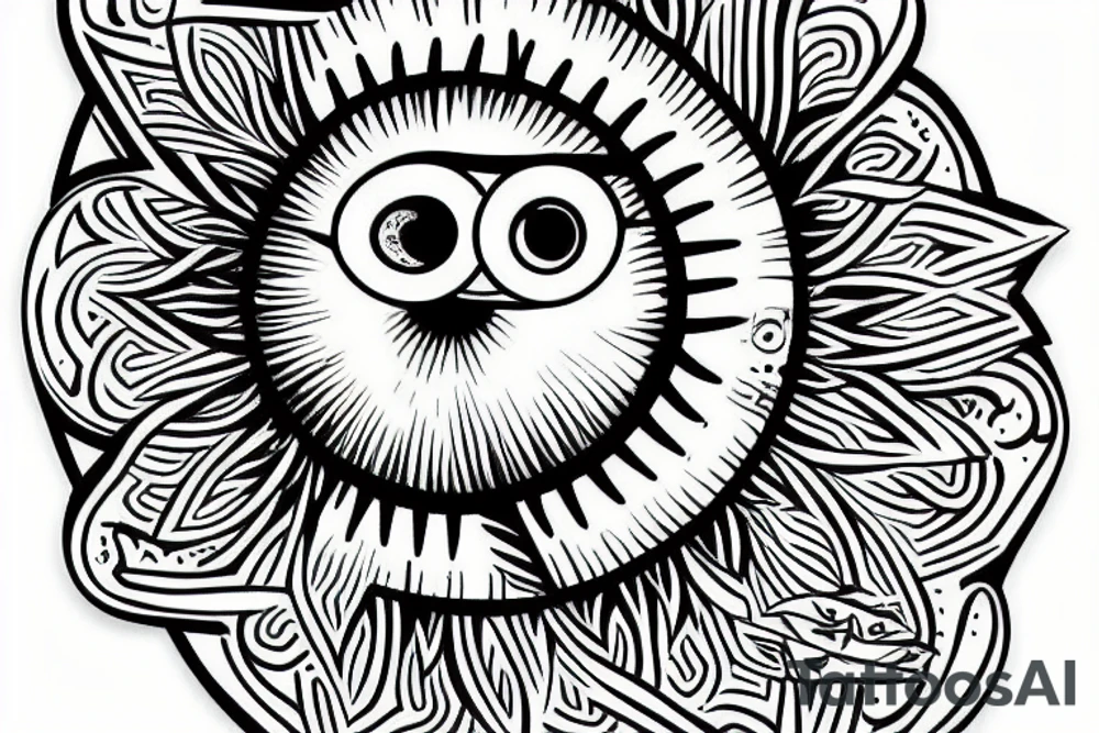 great eye of wisdom tattoo idea