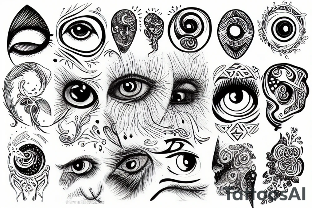great eye of wisdom tattoo idea