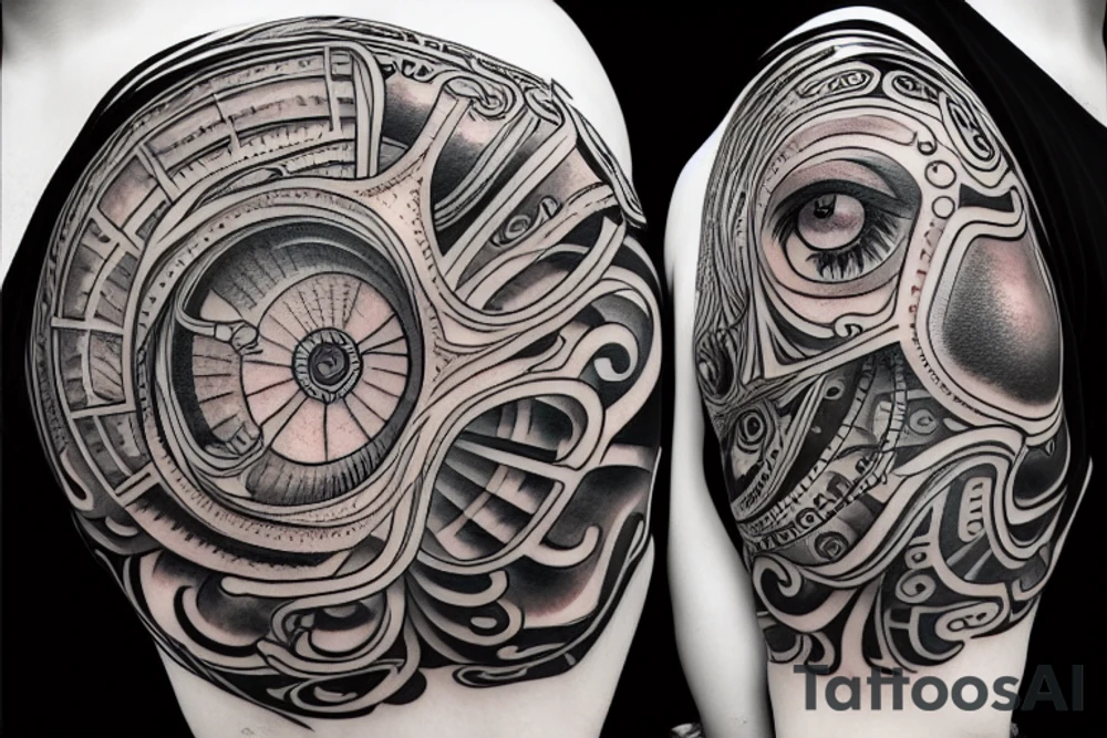great eye of wisdom tattoo idea