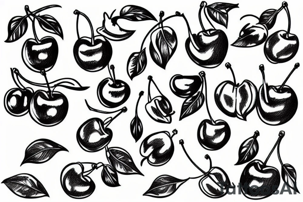twp cherries tattoo idea