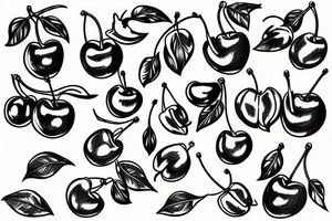twp cherries tattoo idea