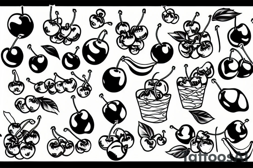 twp cherries tattoo idea