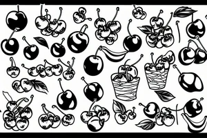 twp cherries tattoo idea