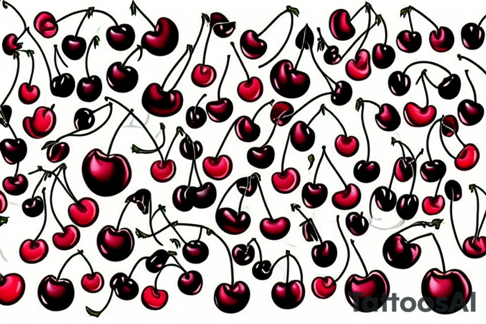 two cherries tattoo idea