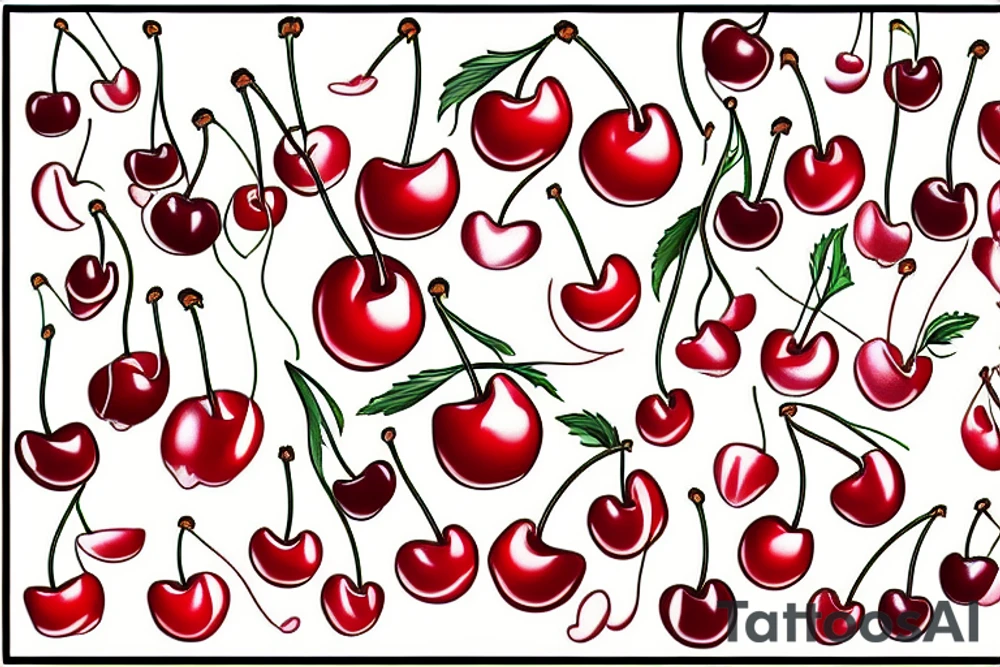 two cherries tattoo idea