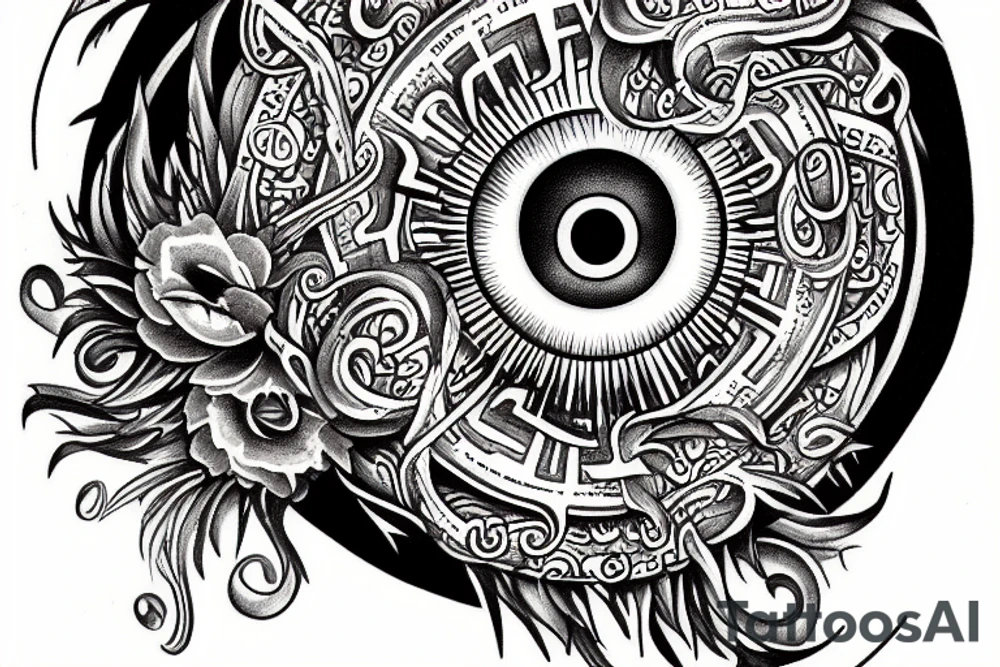 great eye of wisdom tattoo idea