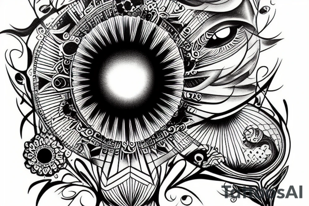 great eye of wisdom tattoo idea