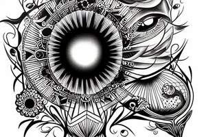 great eye of wisdom tattoo idea