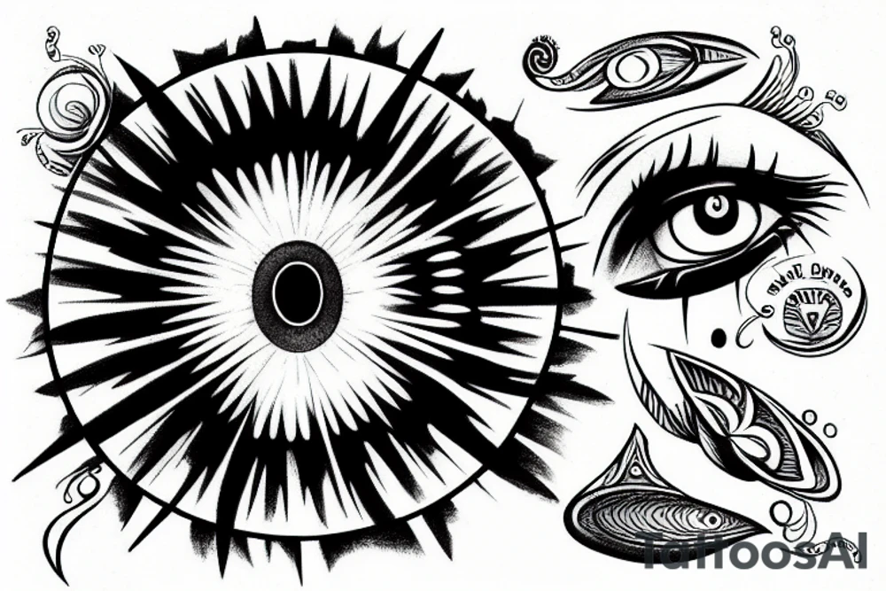 great eye of wisdom tattoo idea