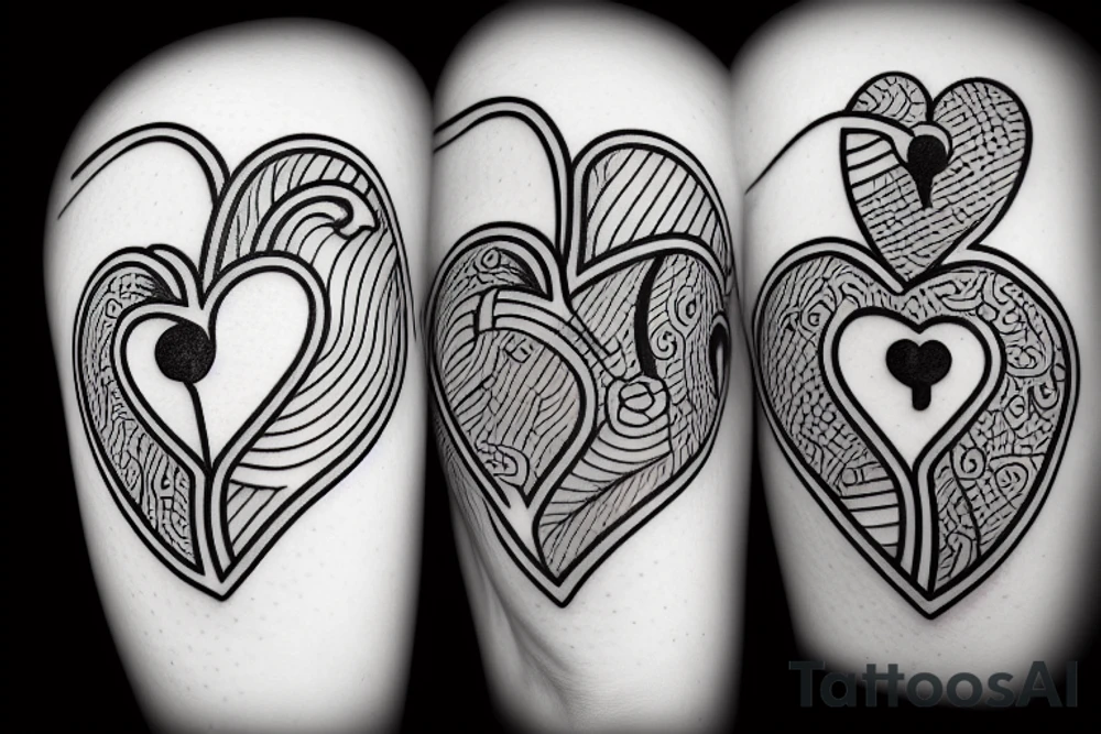 An ace of hearts with an anatomically correct heart tattoo idea An ace of hearts with an anatomically correct heart tattoo idea