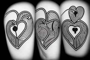 An ace of hearts with an anatomically correct heart tattoo idea