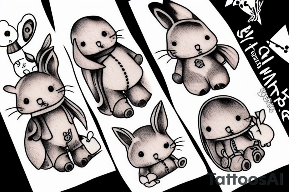 a sylvanian family tattoo idea