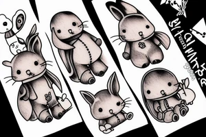 a sylvanian family tattoo idea