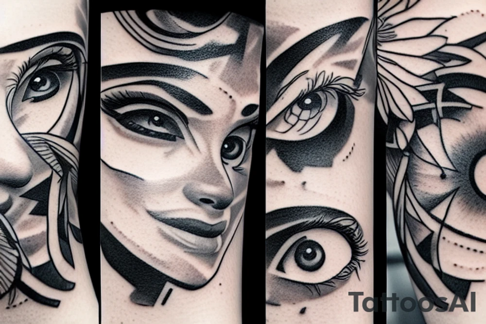Eye lines tattoo idea
