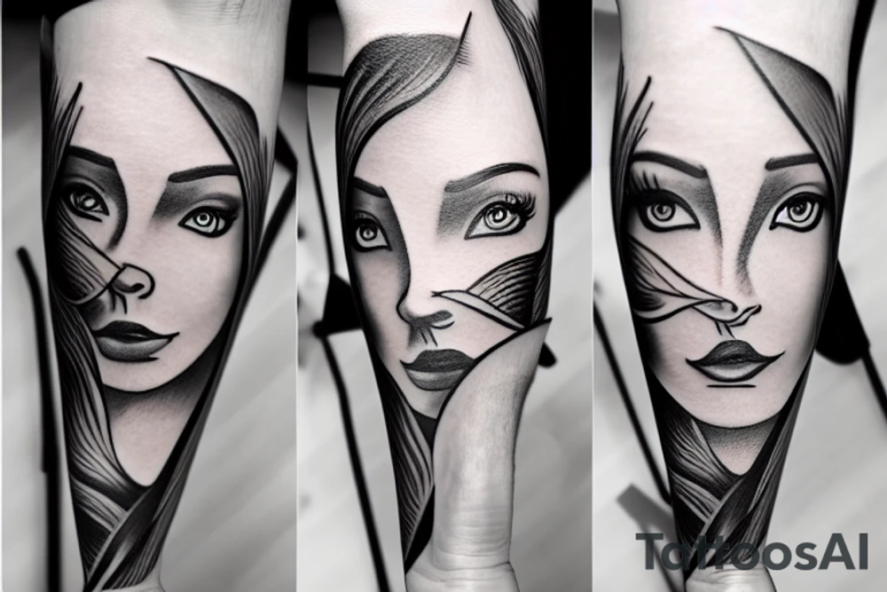 Eye realistic tattoo idea