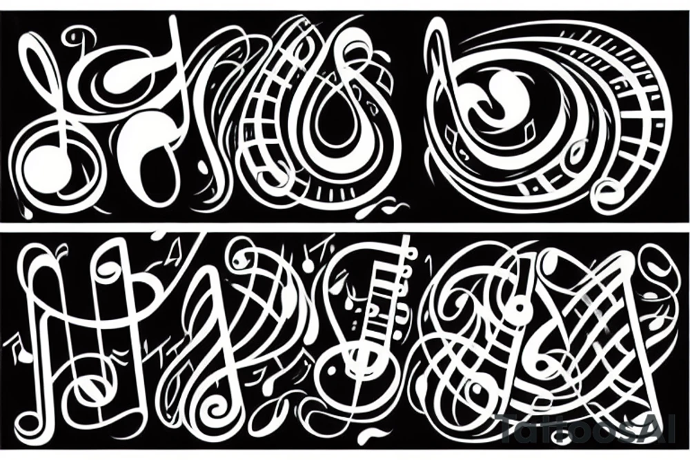 My passion for music, music is my life and I can't live without it tattoo idea