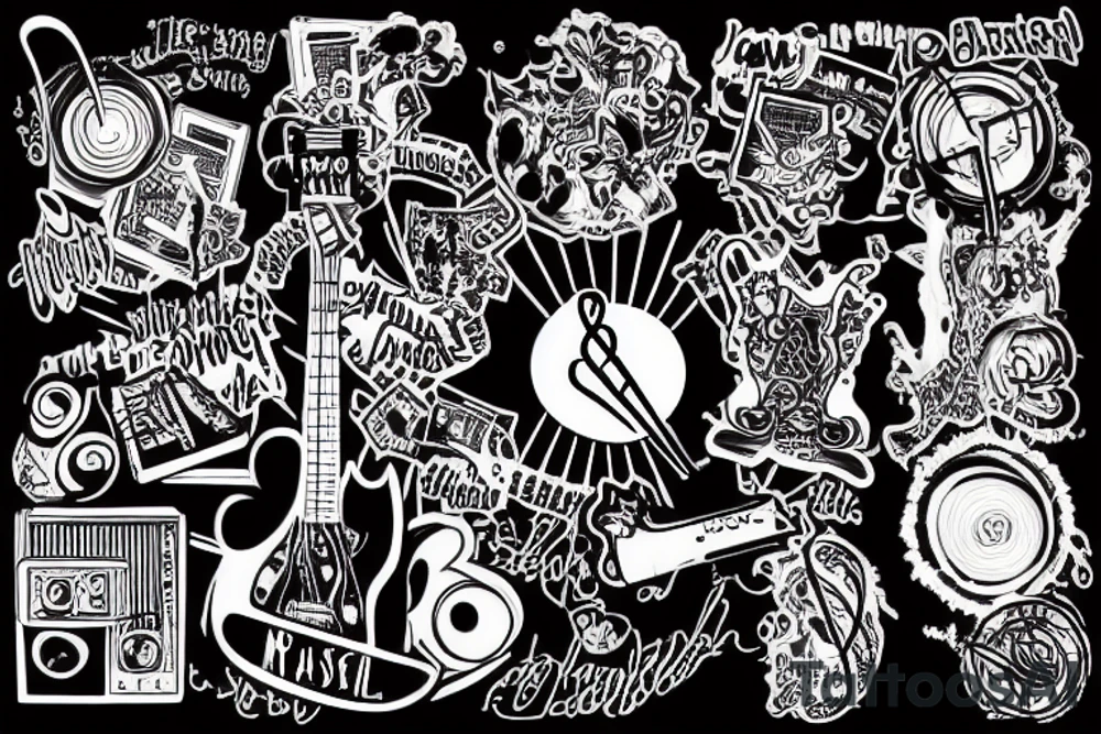 Something that represents my passion for music and how much music is important for me tattoo idea