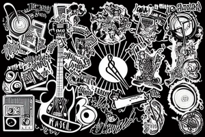 Something that represents my passion for music and how much music is important for me tattoo idea