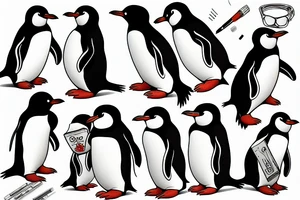 penguin tattoo idea