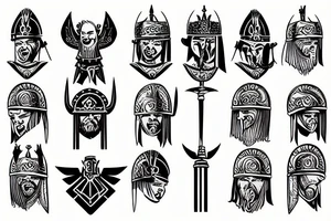 Wikinger gladiator tattoo idea