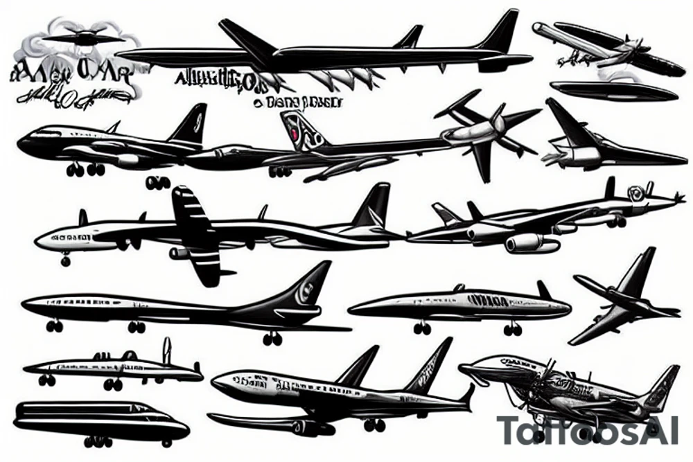 Aircraft tattoo idea