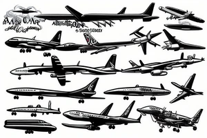 Aircraft tattoo idea