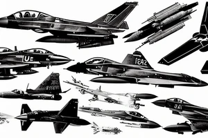 fighter jet tattoo idea