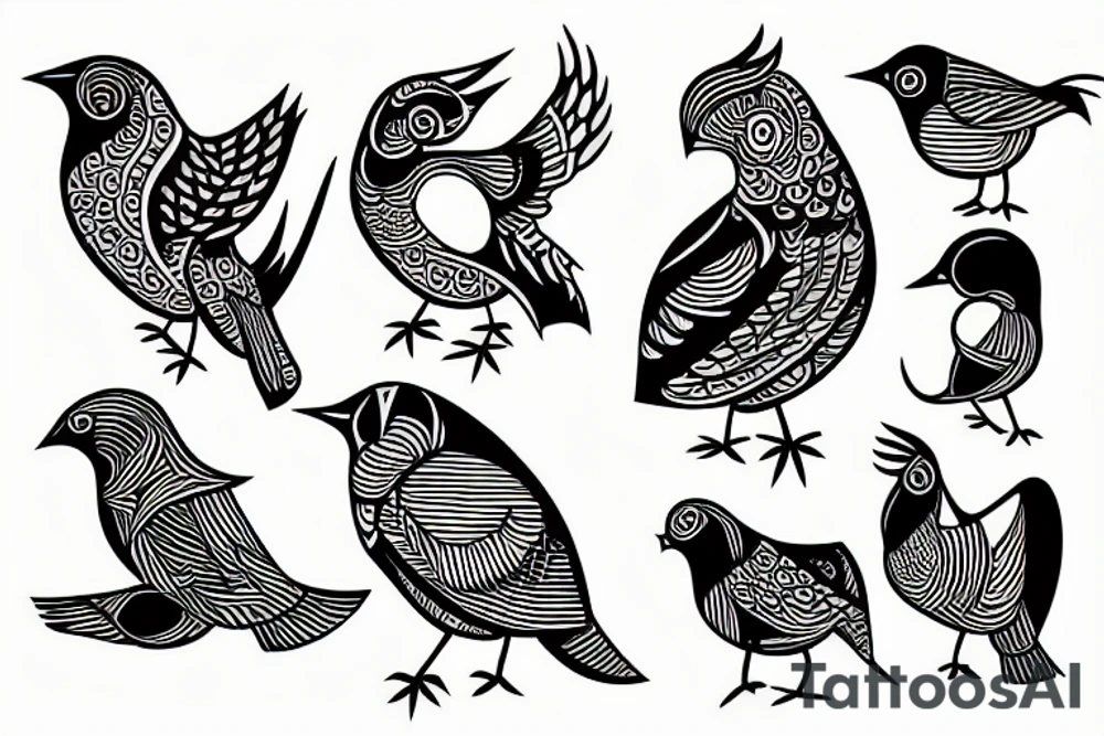 Birdie tattoo idea