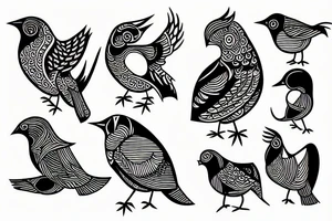 Birdie tattoo idea