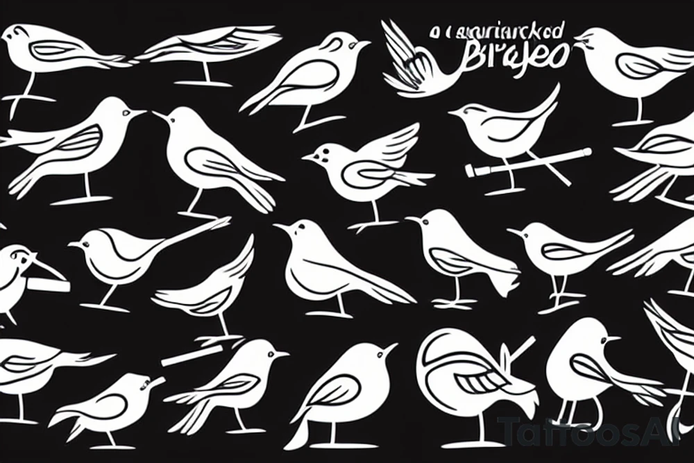A bird with a cigarette tattoo idea