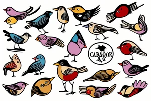 A bird with a cigar tattoo idea