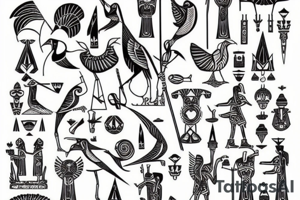 Thoth egytian god tattoo idea