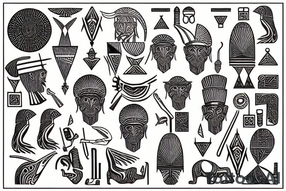 Thoth egytian god tattoo idea