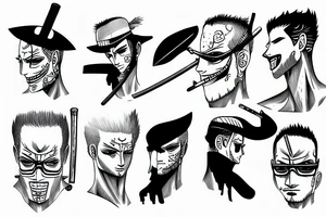 Roronoa zoro tattoo idea