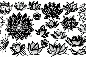 lotus flower tattoo idea