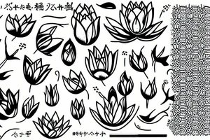 lotus flower tattoo idea