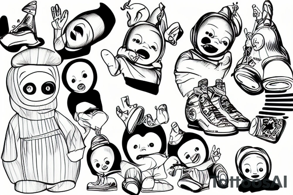 teletubbie donald trump tattoo idea