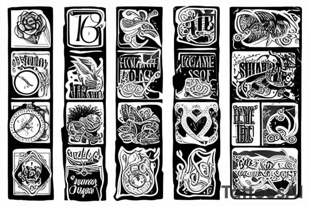 Splash of glass tattoo idea
