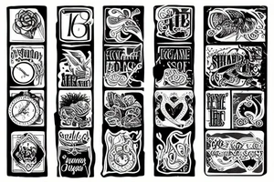 Splash of glass tattoo idea
