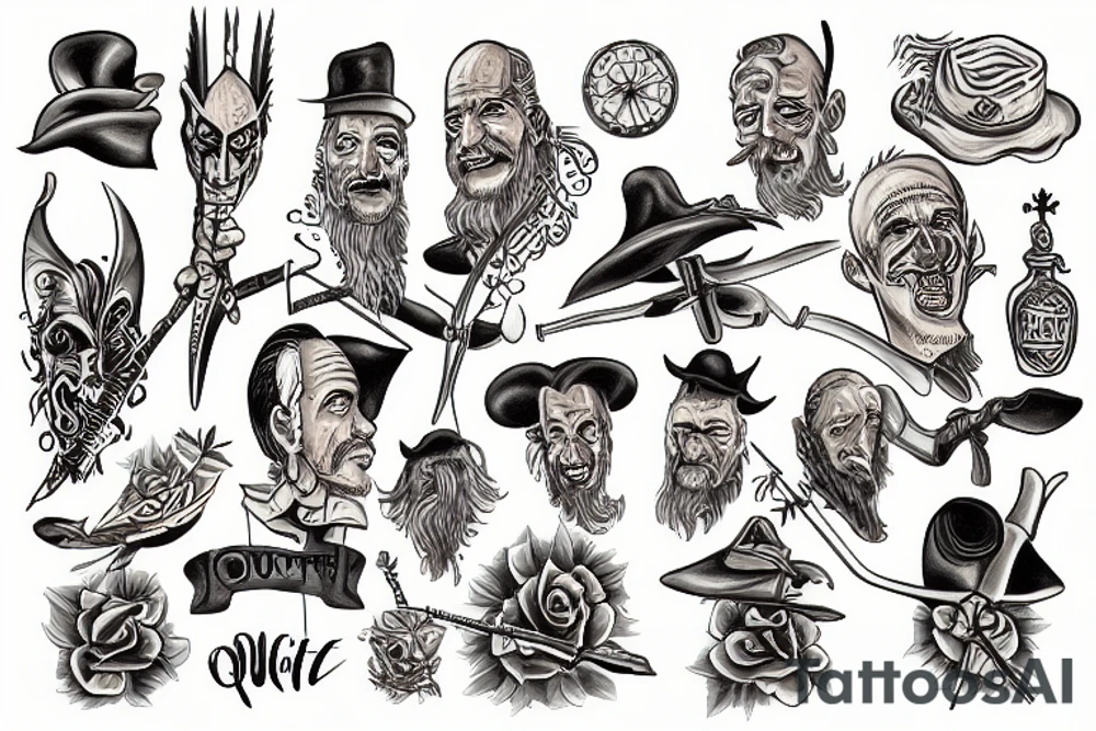 Don quixote tattoo idea