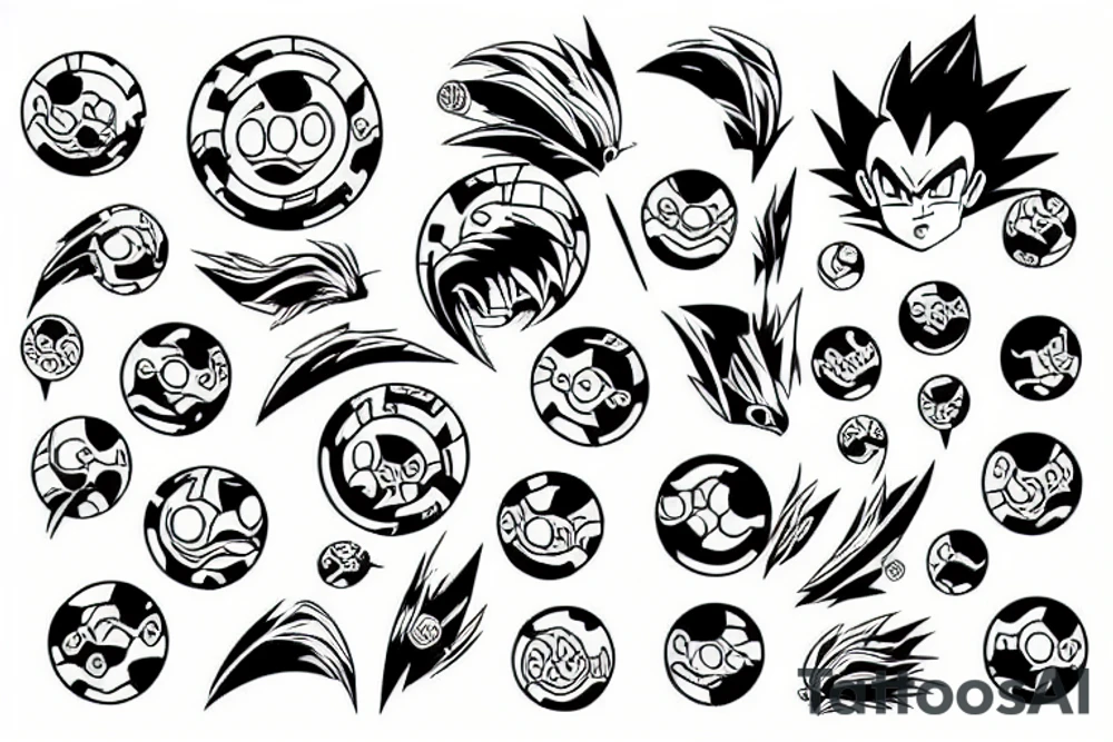 Dragon ball tattoo idea