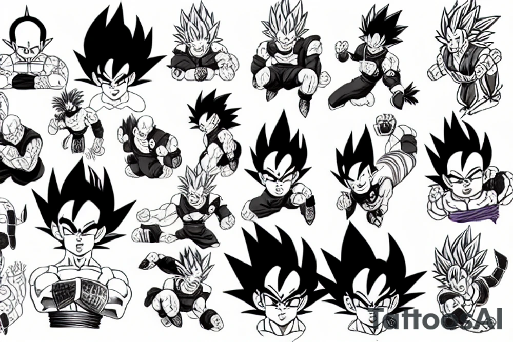 Dragon ball tattoo idea
