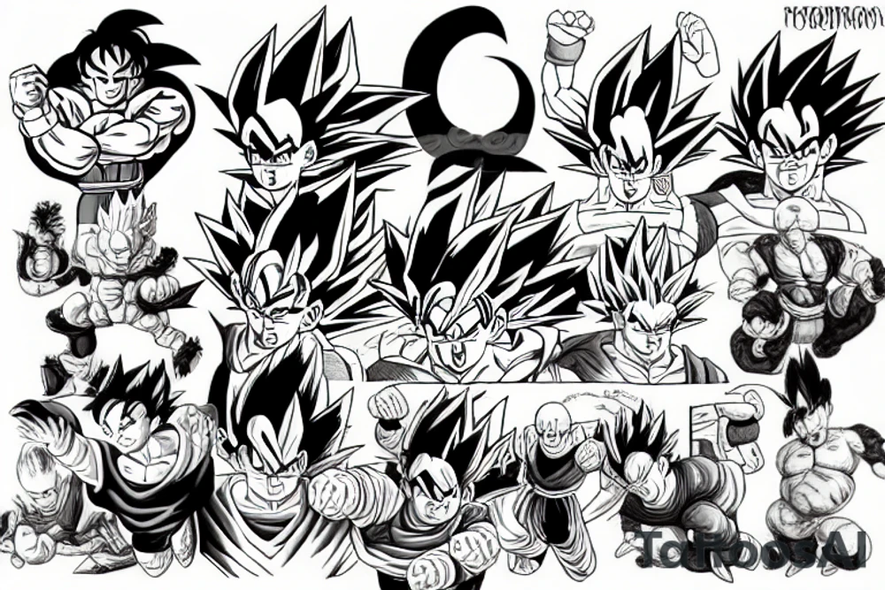 Dragon ball tattoo idea