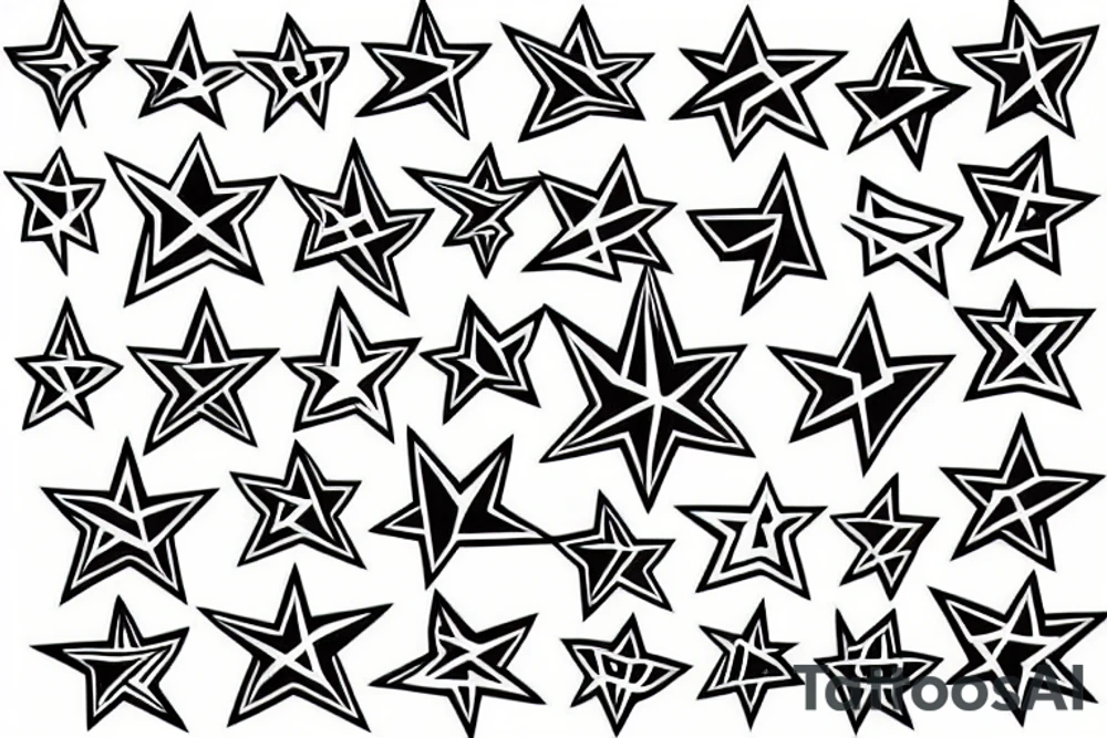 Star tattoo tattoo idea