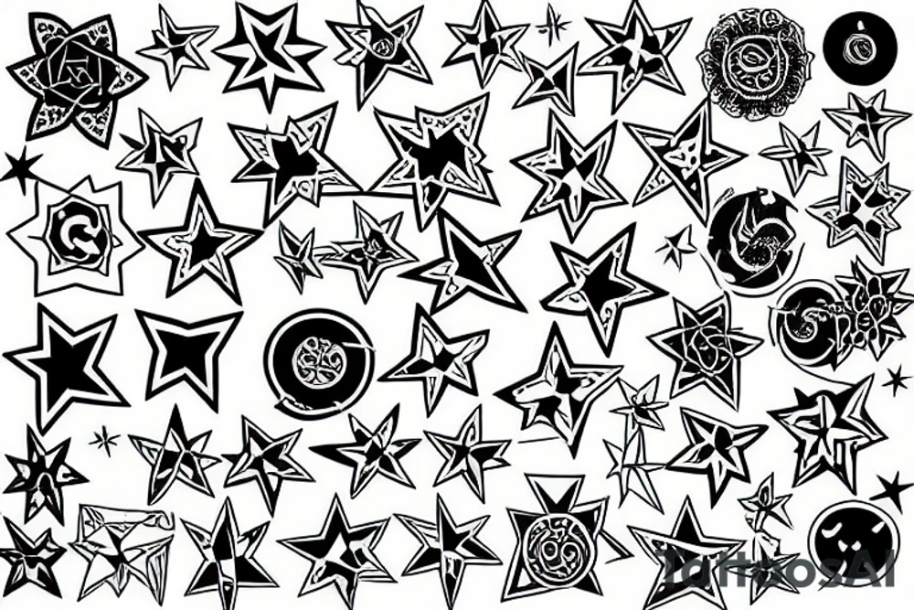 Star tattoo tattoo idea