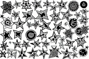 Star tattoo tattoo idea