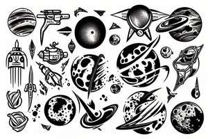 The planet mars tattoo idea
